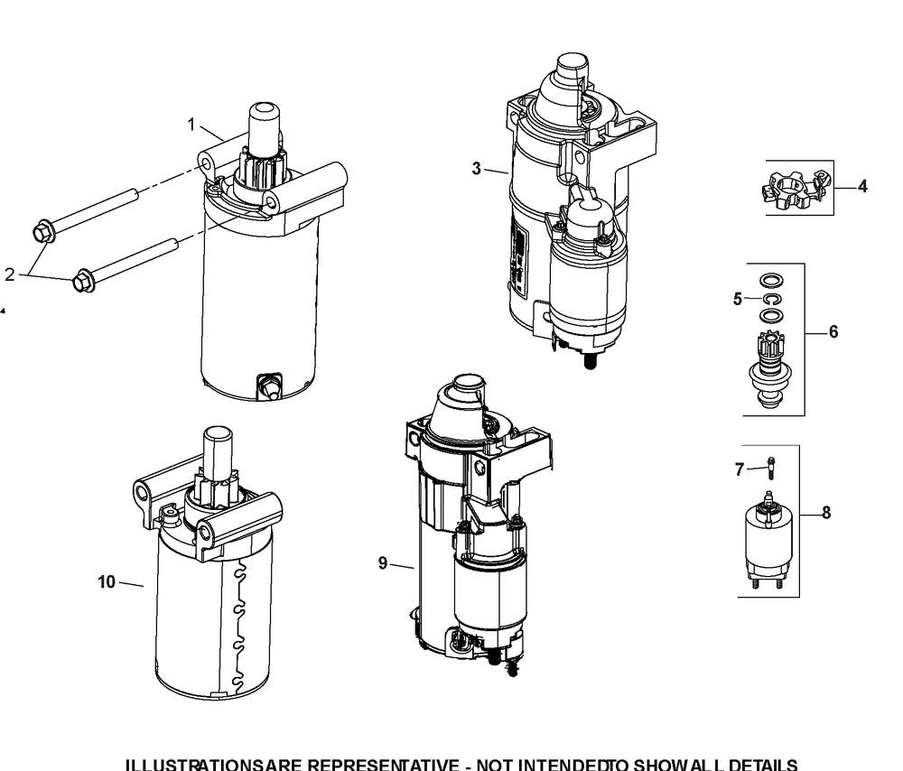 Kt730-3063 Starting Diagram and Parts List for KT730-3063  Cub Cadet Lawn Tractor